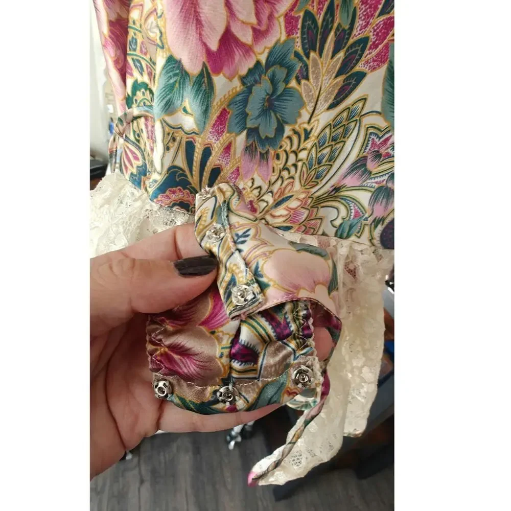 Vintage Y2K Victoria Secret floral teddy sz M